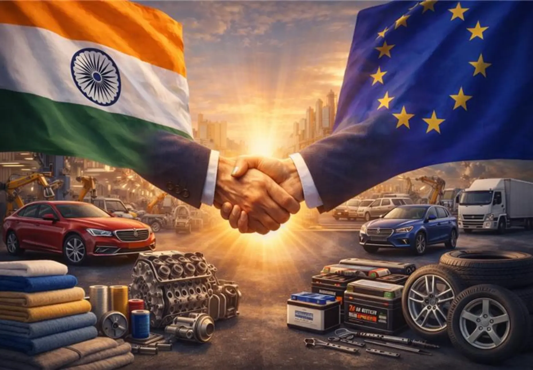 India–EU & India–US Trade Deals: Impact on Automotive and Auto Ancillaries - Mordor Intelligence Insight