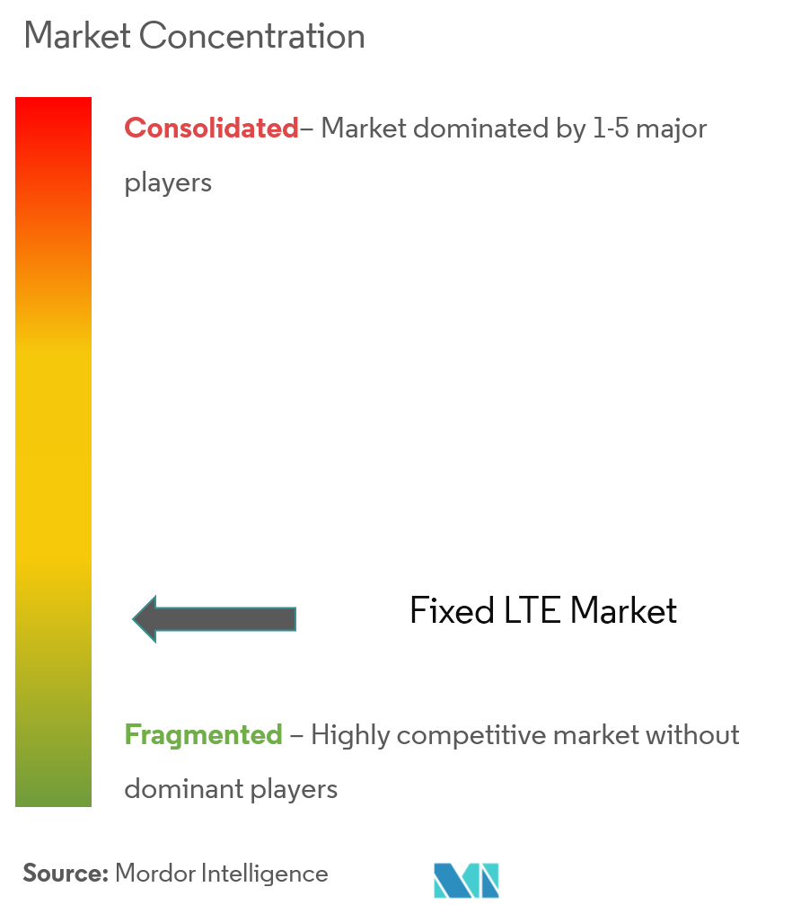 Concentração do mercado LTE fixo