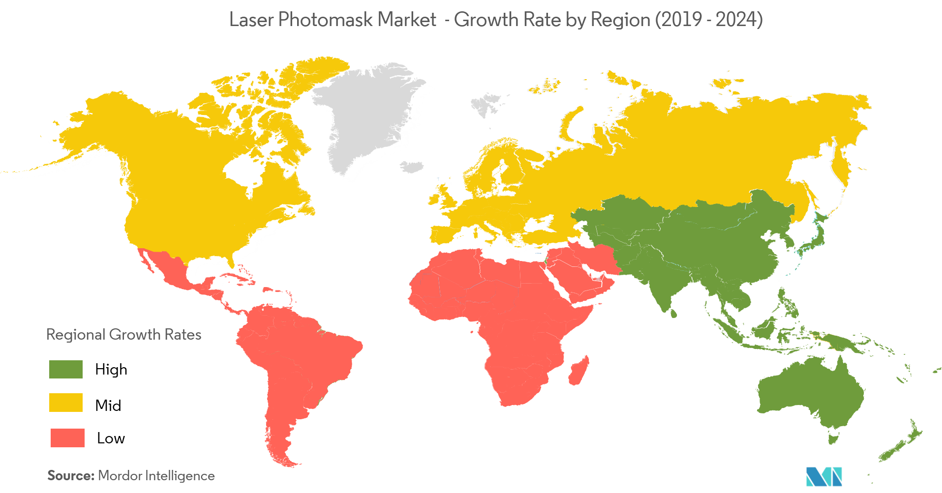 Laser Photomask Market Growth Rate By Region