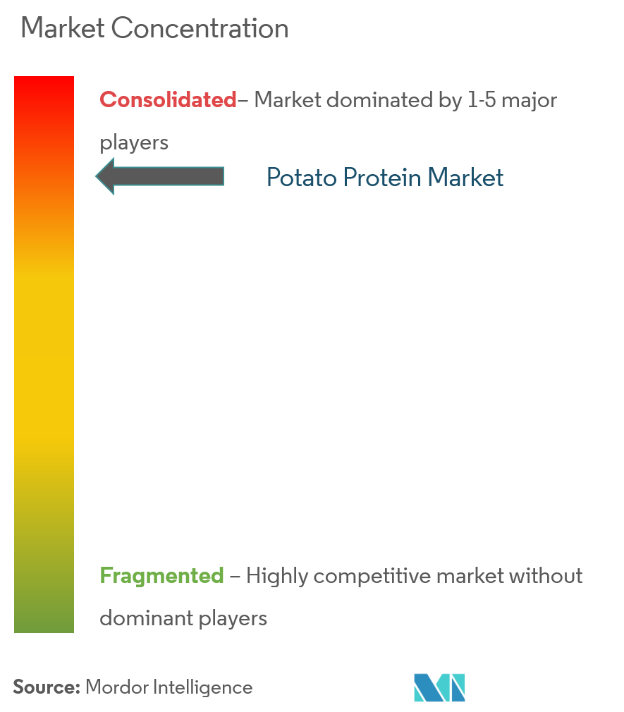 Concentração do mercado de proteína de batata