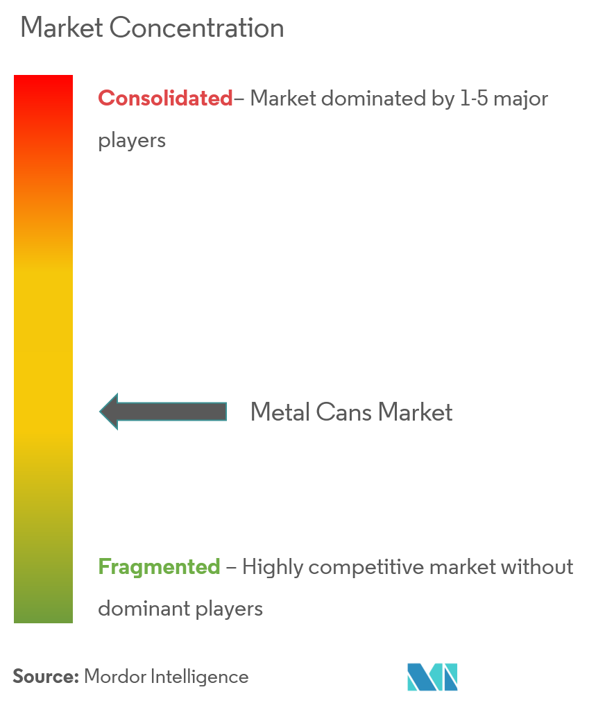 Metal Cans Market Concentration