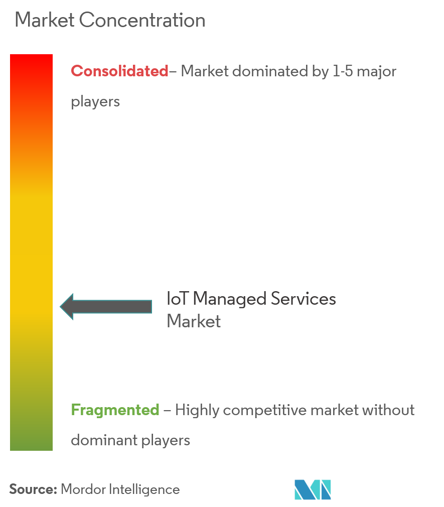 Marktkonzentration für Managed Services für das Internet der Dinge (IoT)