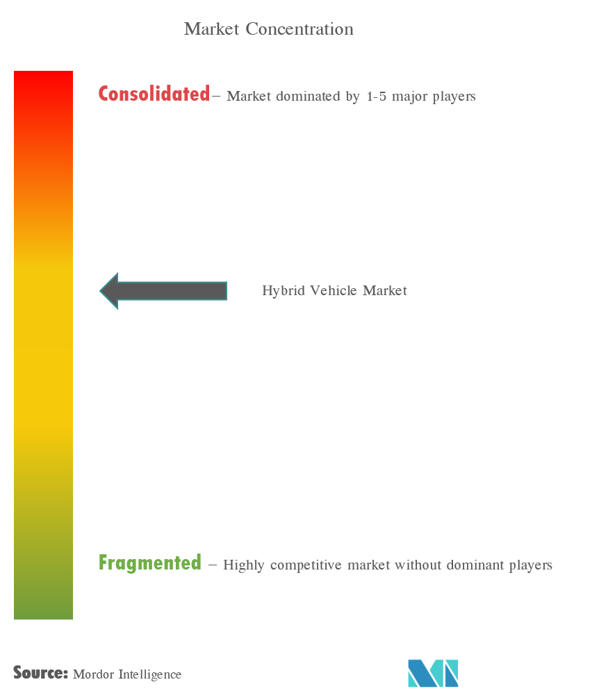 Hybrid Vehicle Market Concentration