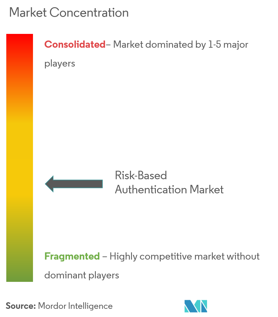 Risk-based Authentication Market Concentration IBM Corporation, Broadcom Inc. (CA Technology Inc.), Oracle Corporation, Thales Group (Gemalto NV), Micro Focus International plc