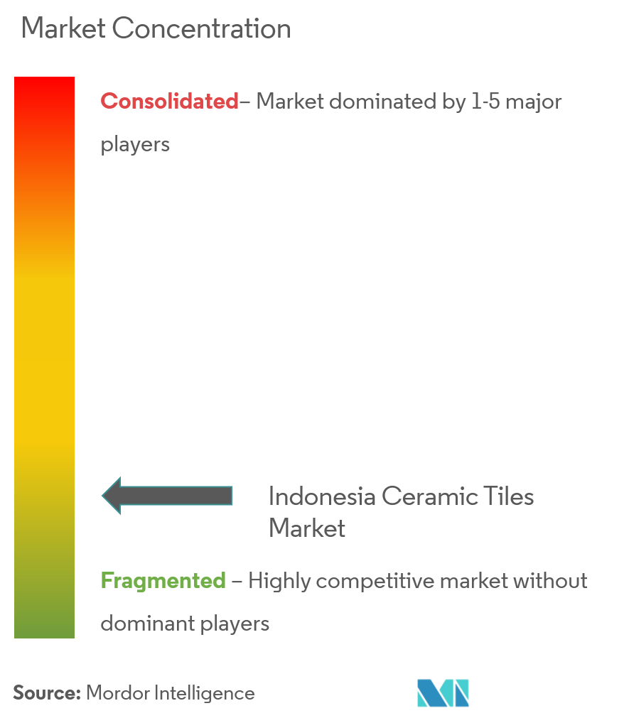 Indonesia Ceramic Tiles Market Concentration