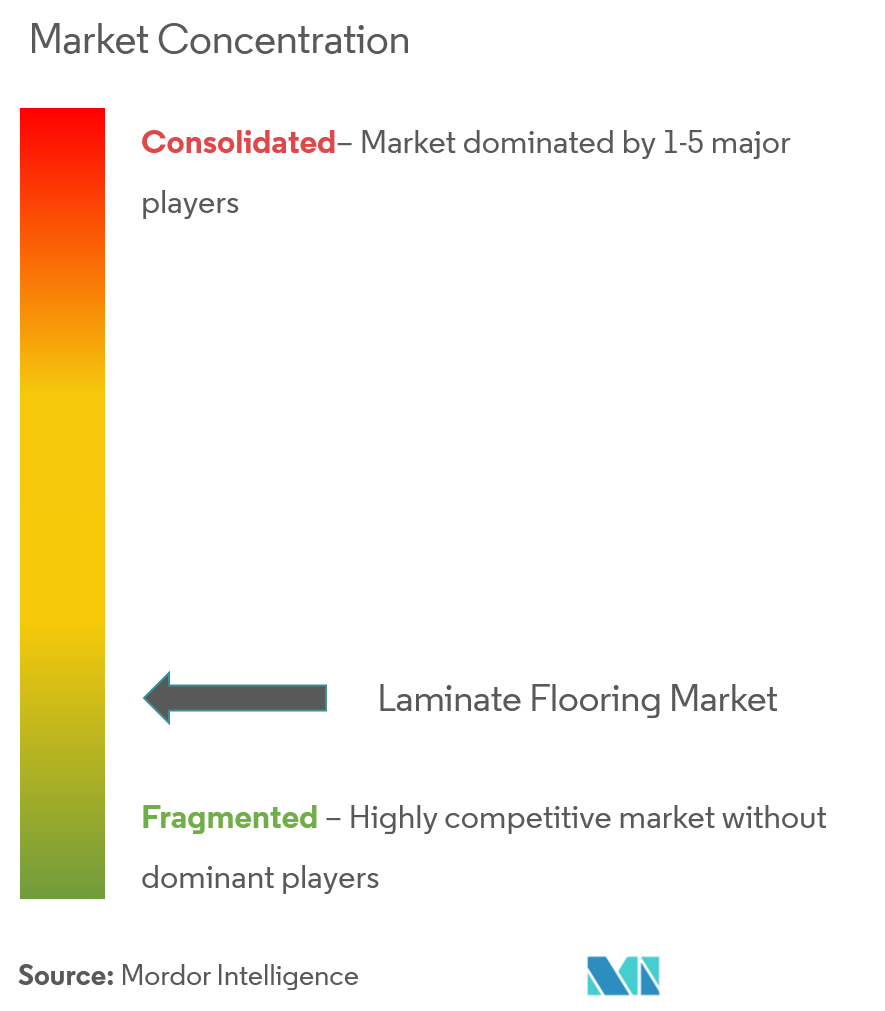 Laminate Flooring Market Concentration