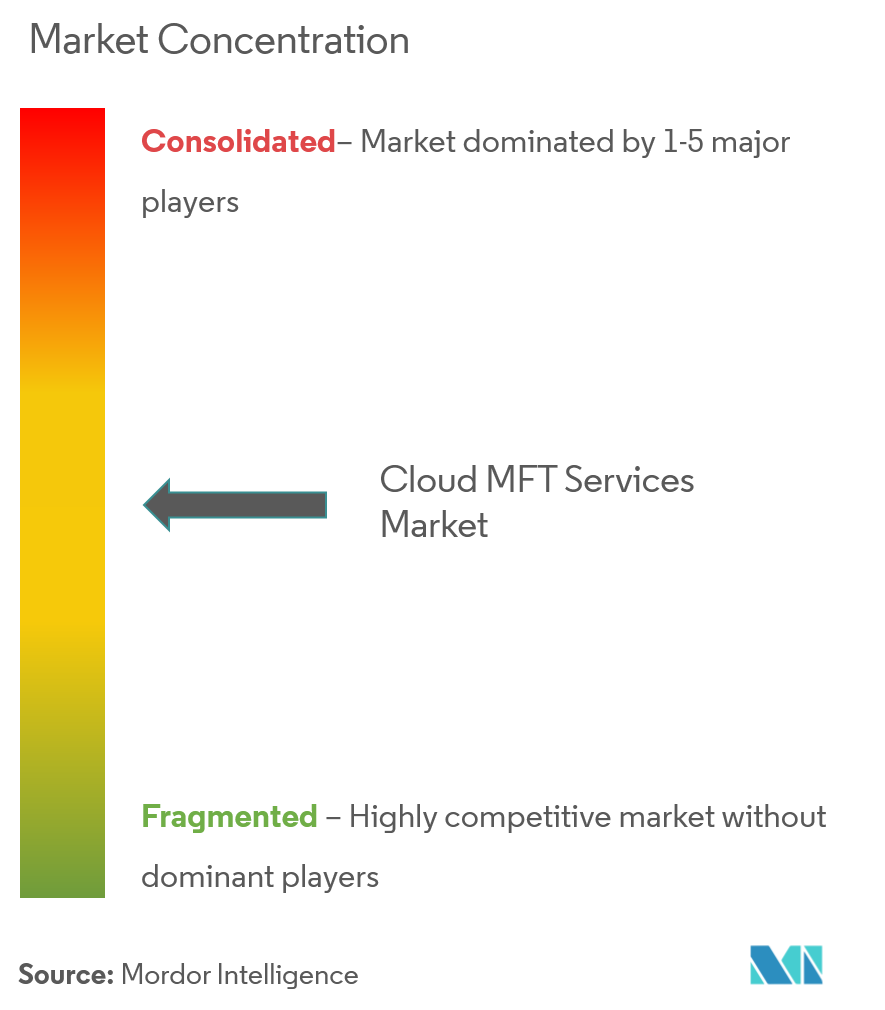 Концентрация рынка облачных MFT-сервисов