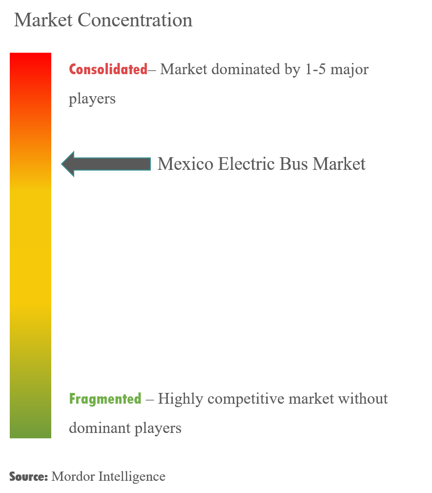 Marktkonzentration für Elektrobusse in Mexiko