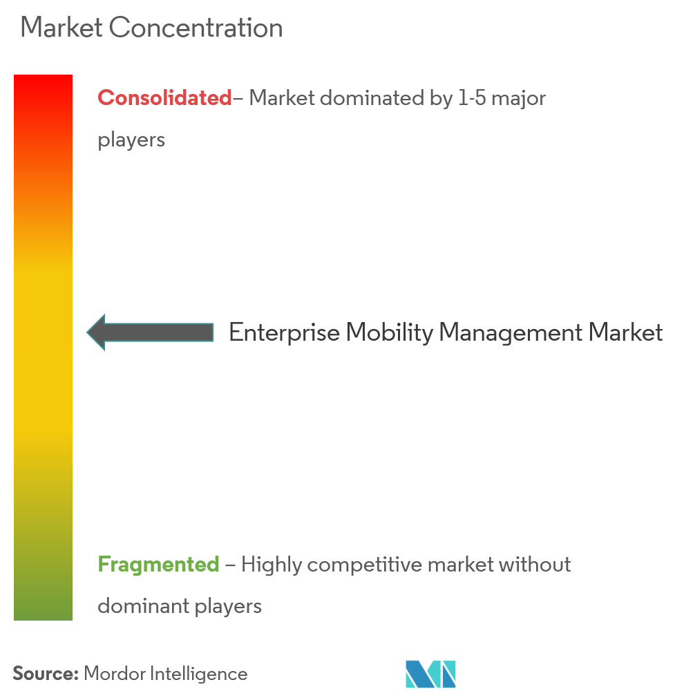 Enterprise Mobility Management Market Concentration Enterprise Mobility Management Market