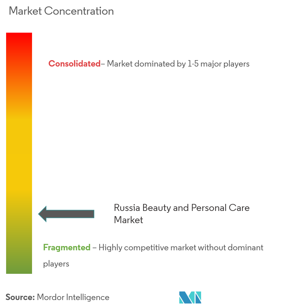 Russia Beauty And Personal Care Market Concentration