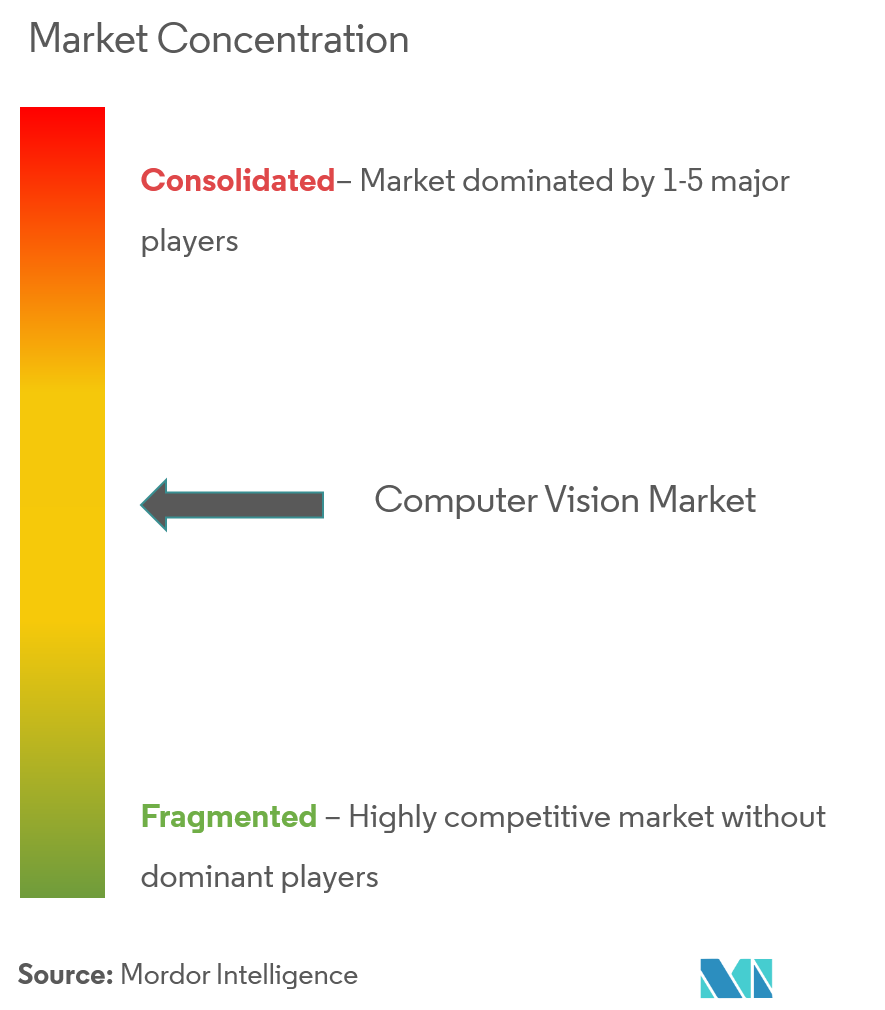 Concentración del mercado de visión por computadora