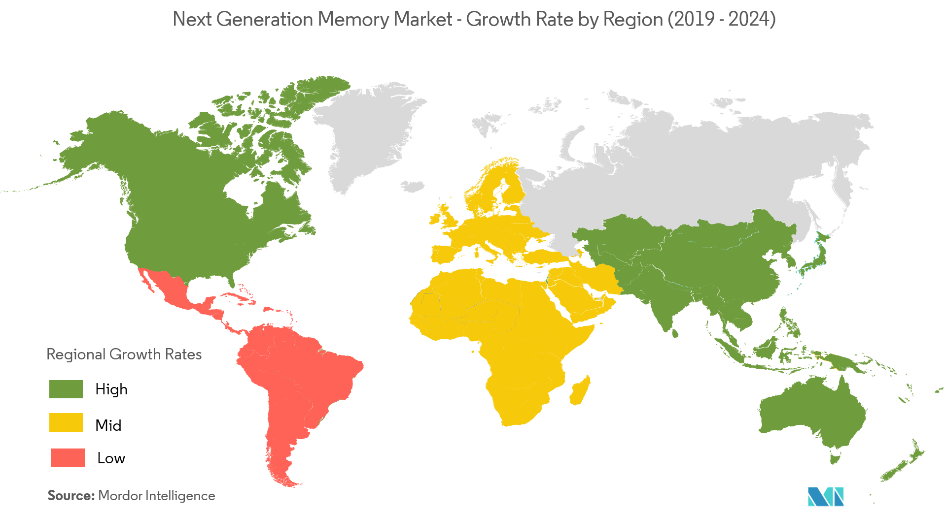 Next Generation Memory Market Growth Rate By Region