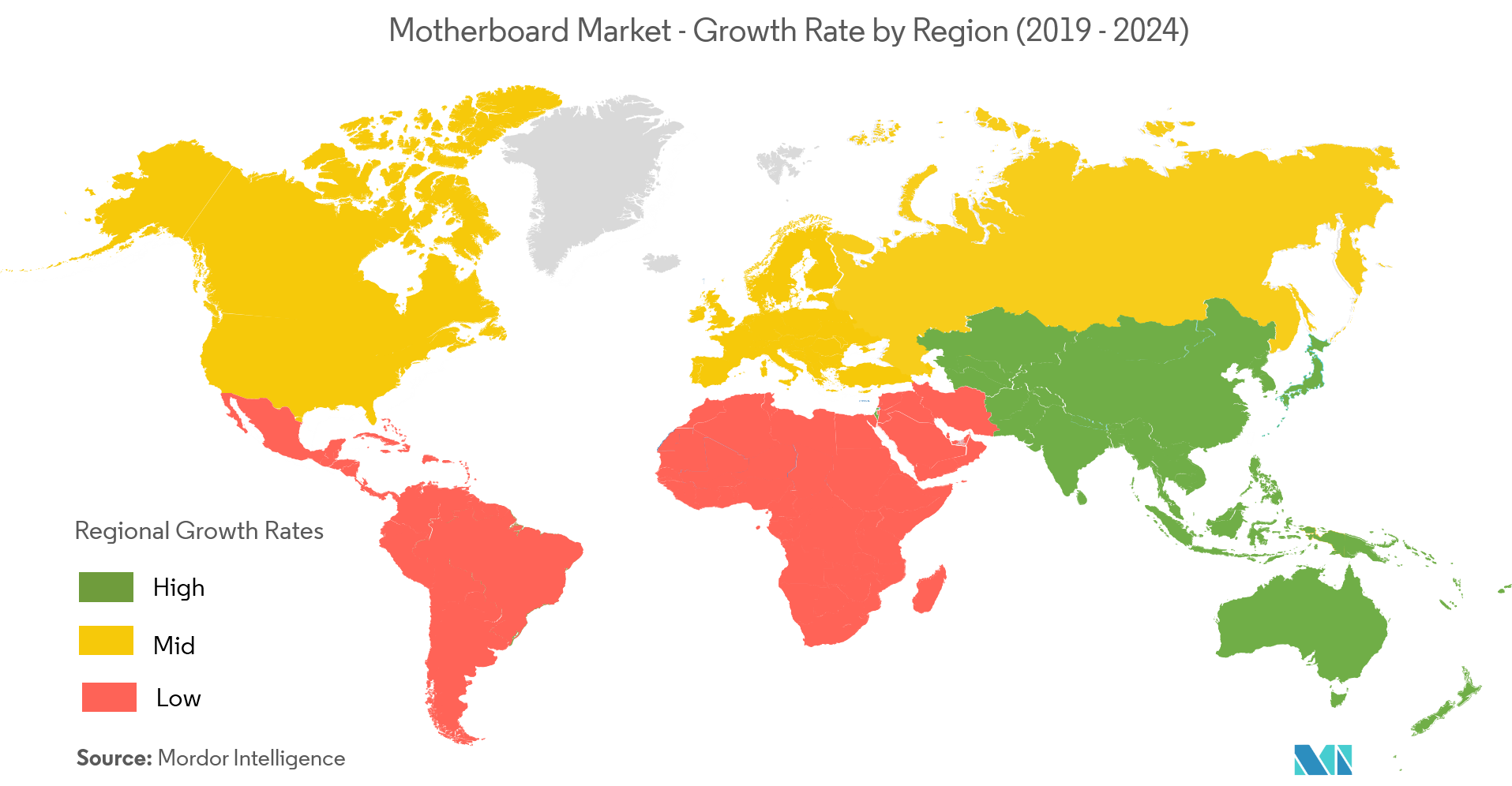 Motherboard Market Growth Rate By Region