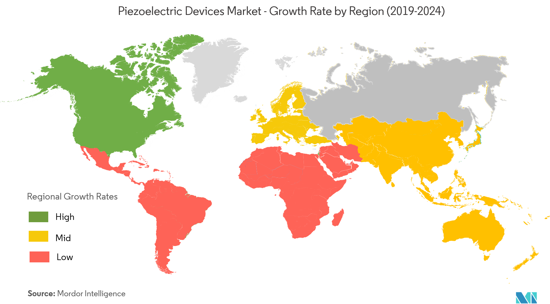 Piezoelectric Device Market Growth by Region