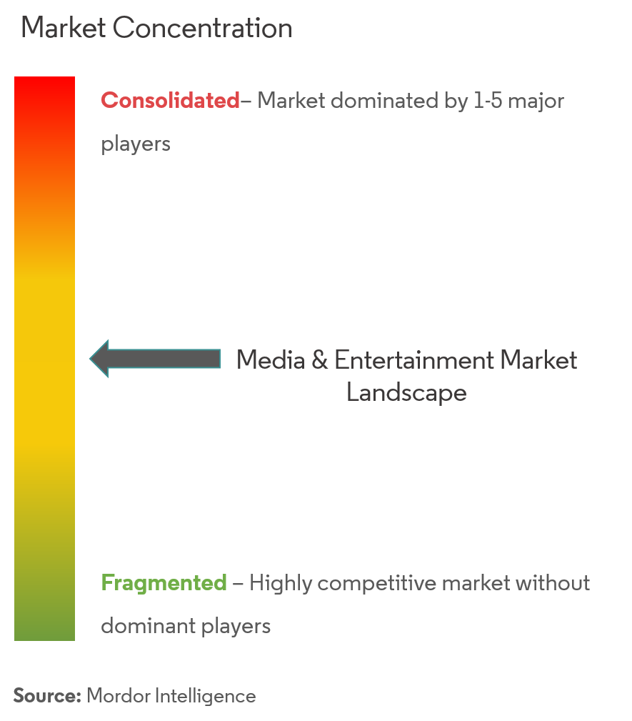 メディアとエンターテインメント市場の集中