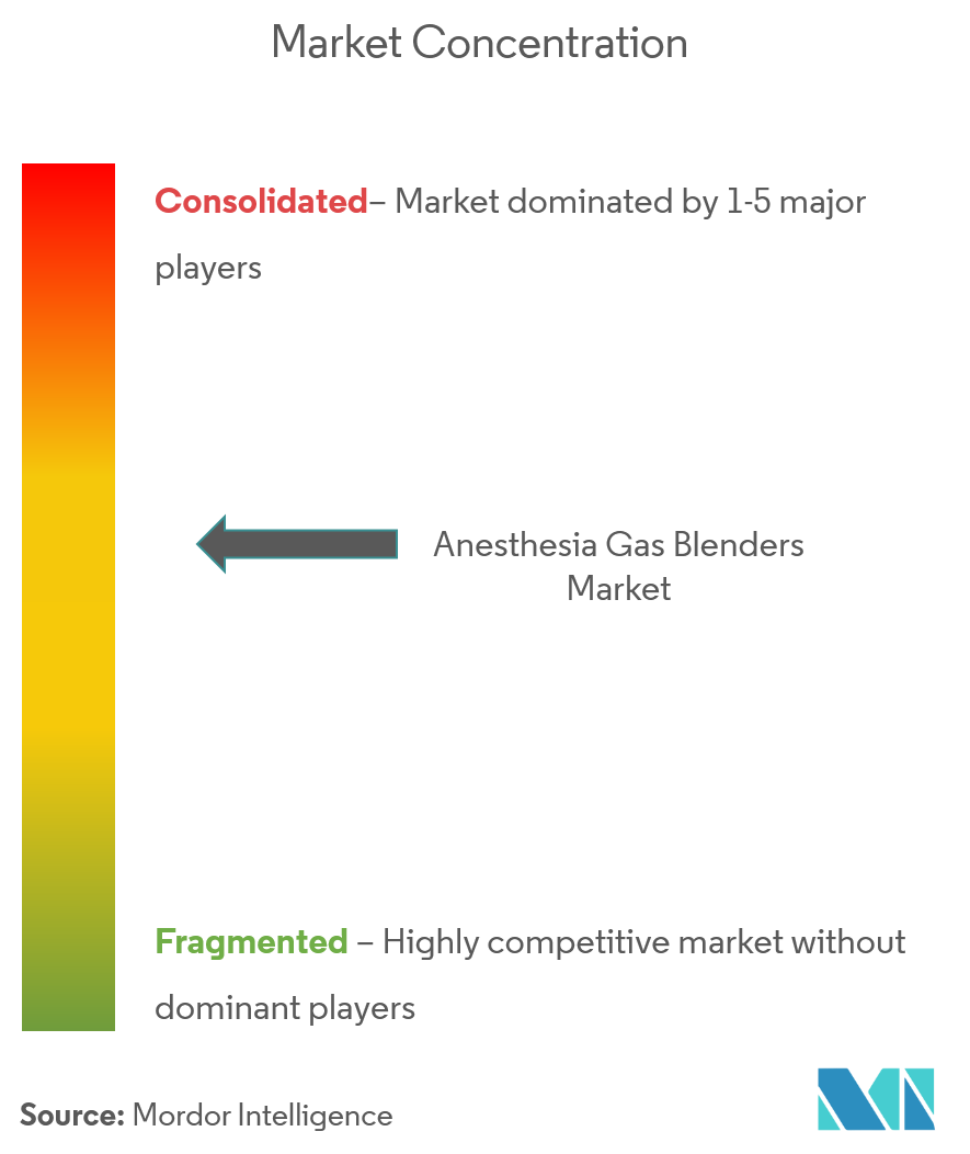 Medin Medical Innovations GmbH, Dameca, EKU Electronics, Flow-Meter SpA, Armstrong Medical Inc., Becton, Dickinson and Company, Smiths Medical, Inc., Biomed Devices, OES Medical